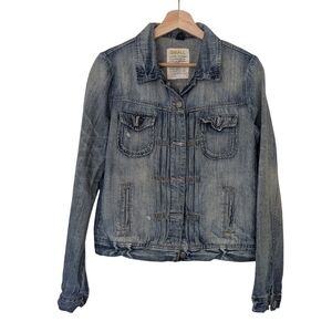 J. Crew Light Blue Distressed Jean Jacket, XS
